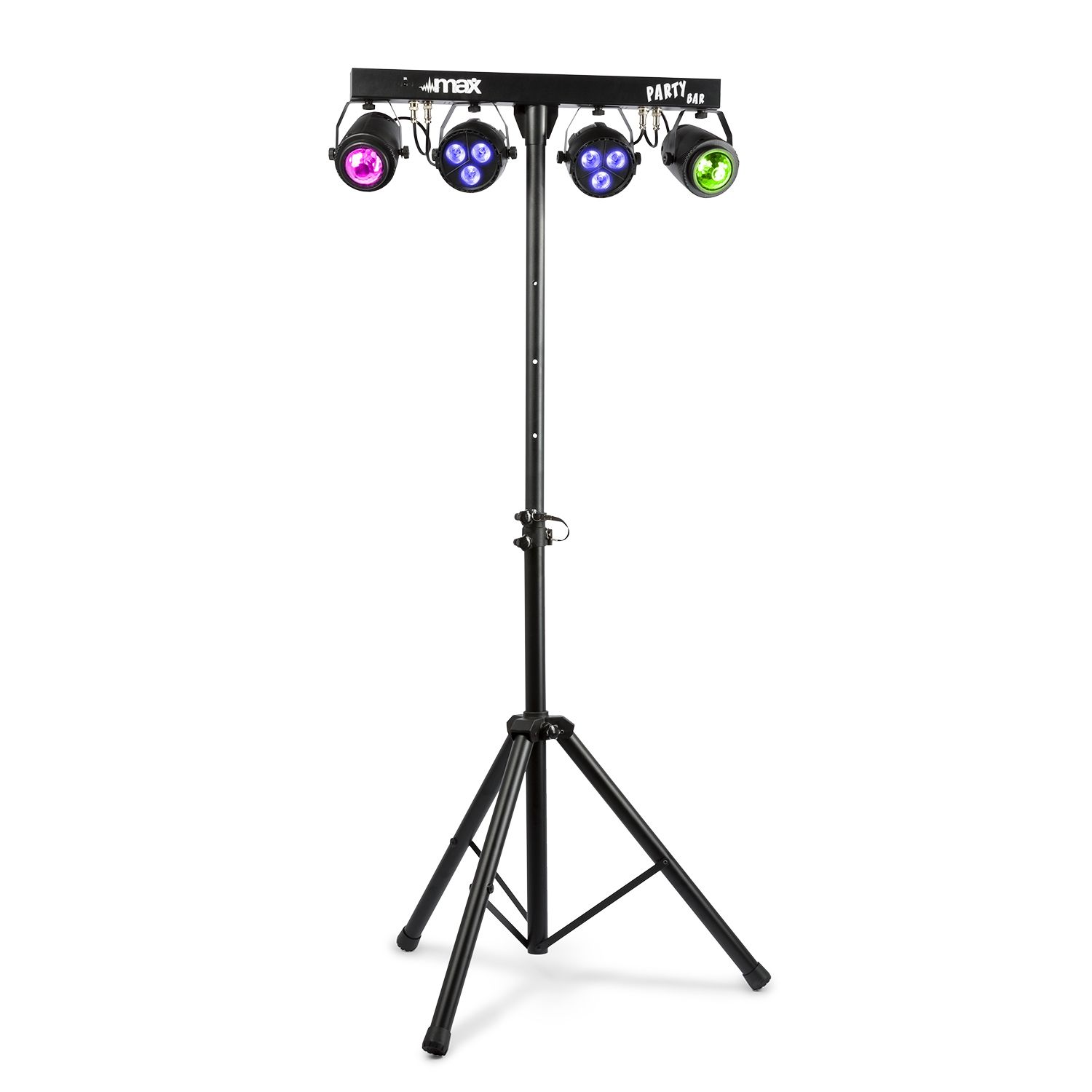 PartyBar1 with 2x LED Par and 2x Jellymoon RGBW