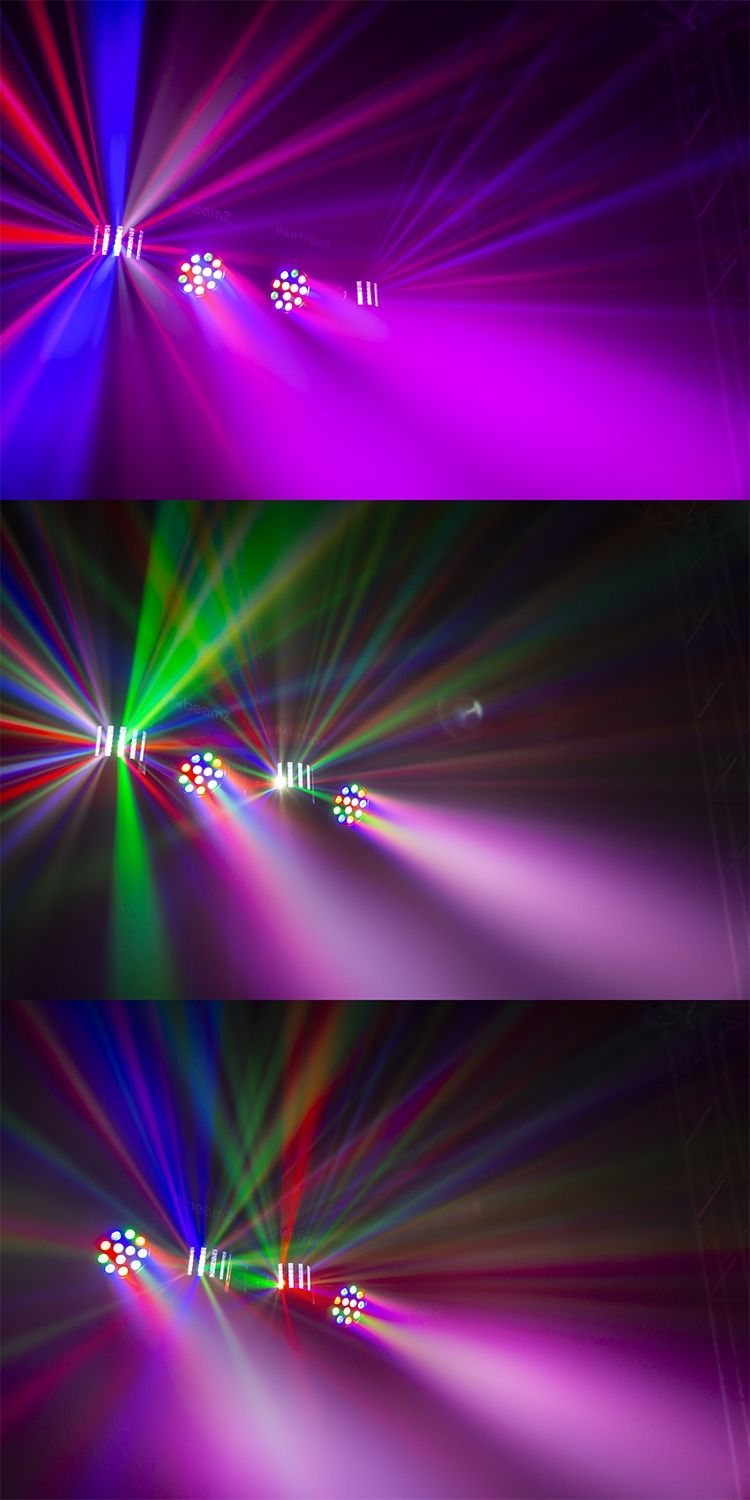 PartyBar2 with 2x PAR + 2x Derby