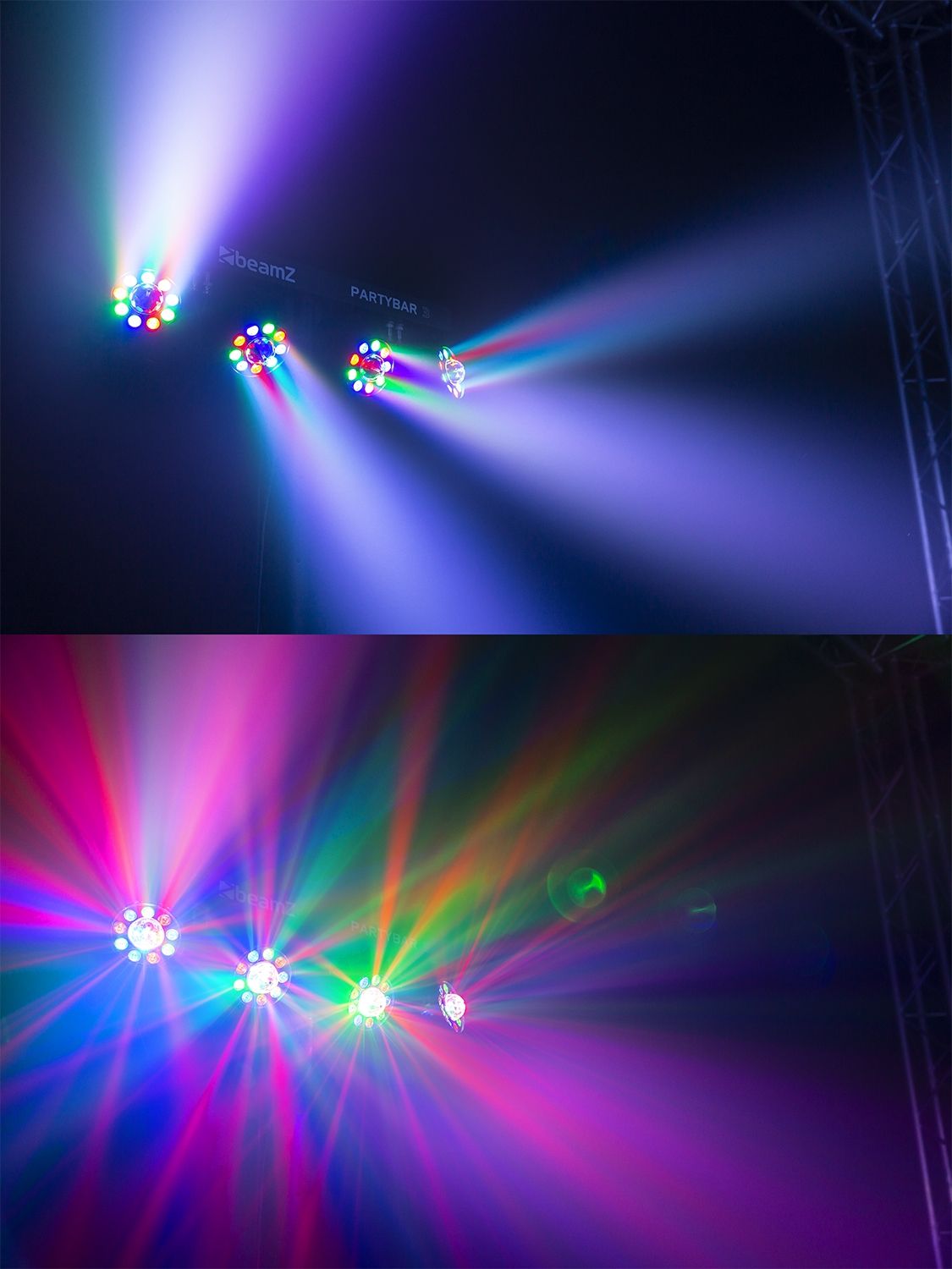 PartyBar3 4x Par with Magic Ball