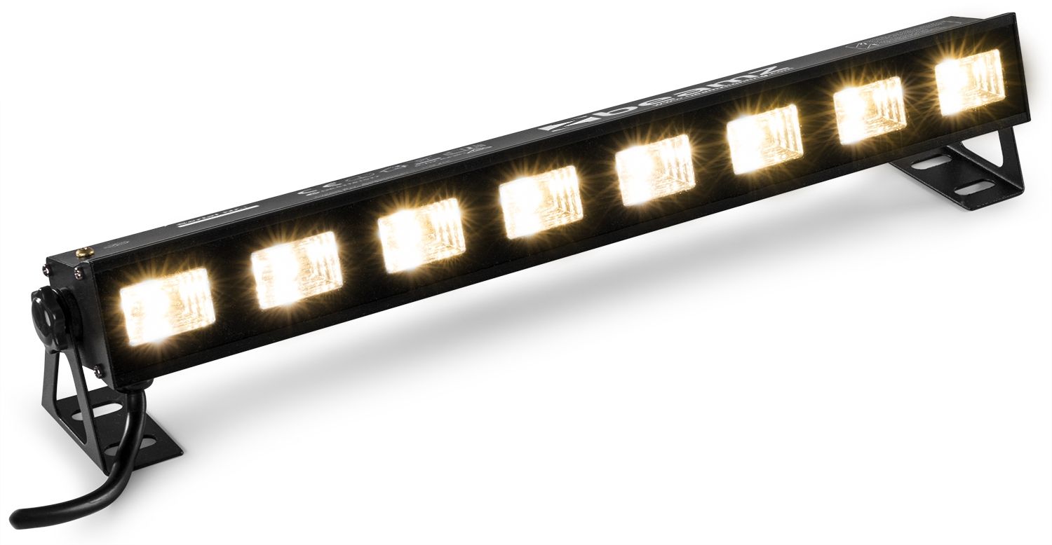 BUVW83 BAR 8x 3W UV/White 2-in-1 LED