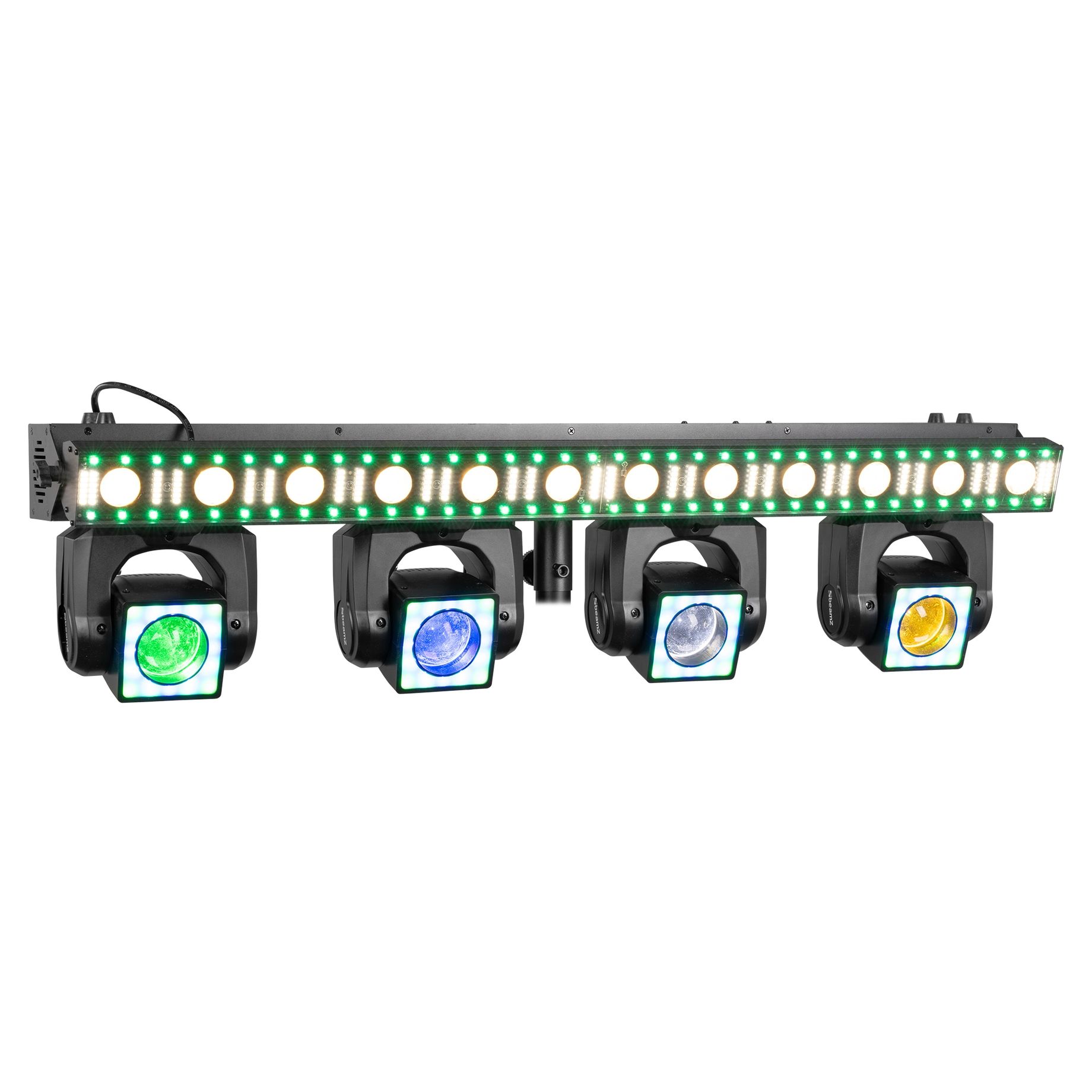ShowBar GO Edge with 4 Moving Heads and LED/Strobe Bar