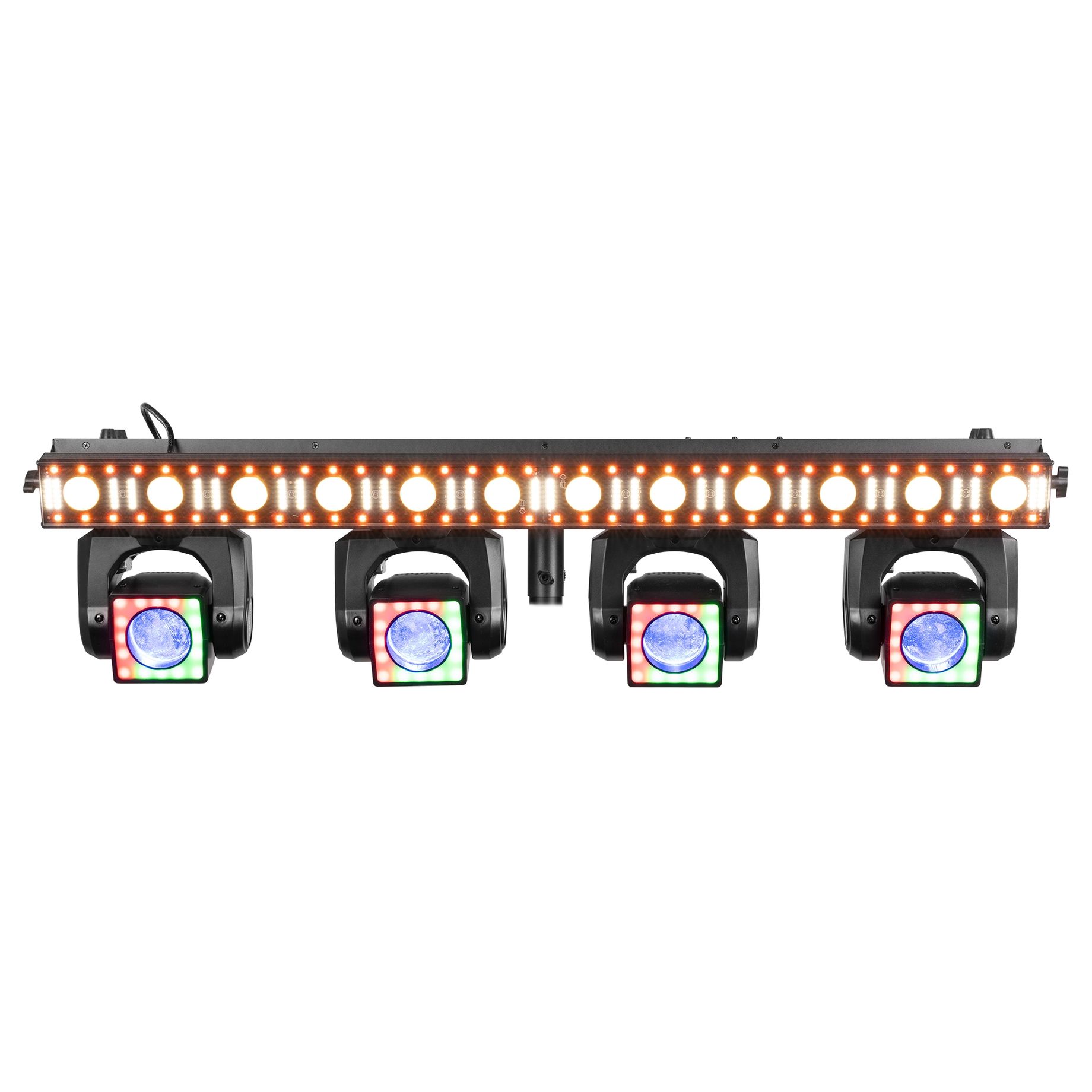 ShowBar GO Edge with 4 Moving Heads and LED/Strobe Bar