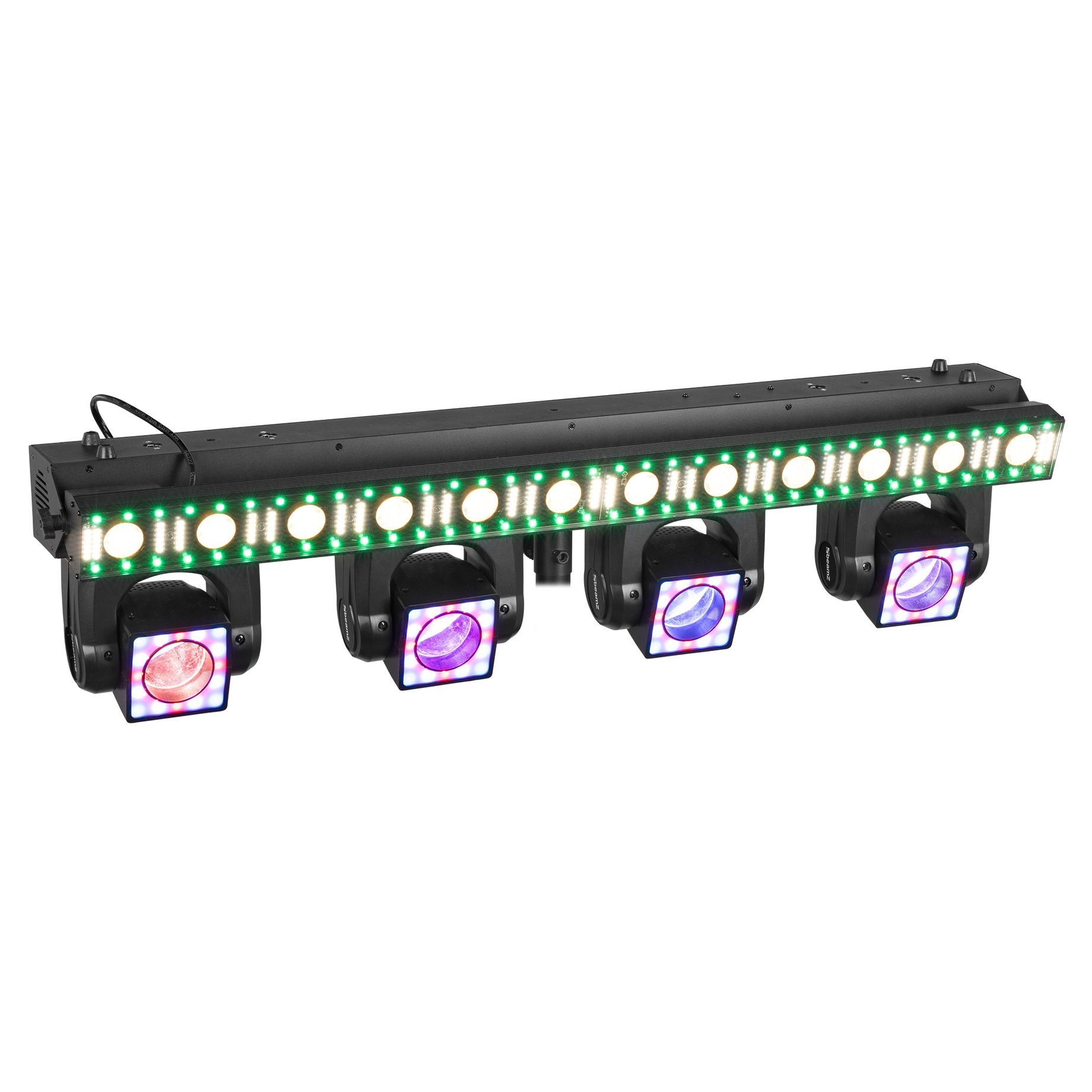 ShowBar GO Edge with 4 Moving Heads and LED/Strobe Bar