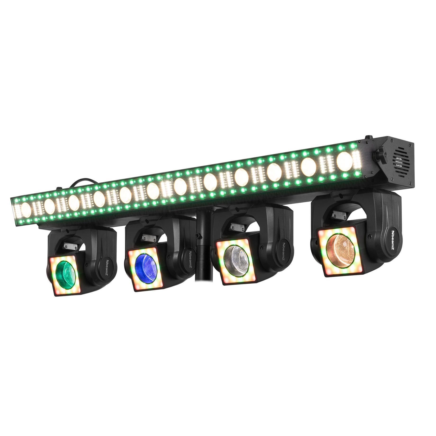 ShowBar GO Edge with 4 Moving Heads and LED/Strobe Bar