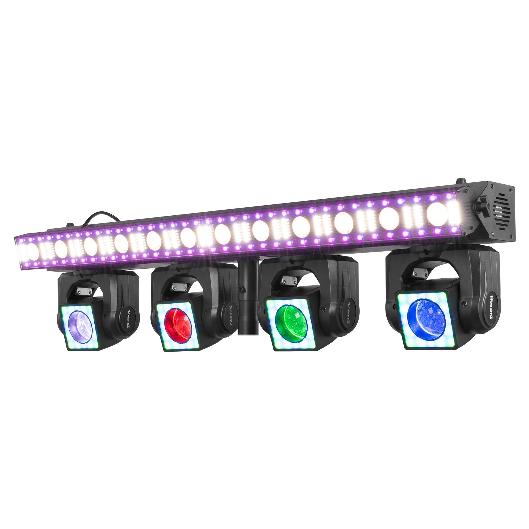 ShowBar GO Edge with 4 Moving Heads and LED/Strobe Bar