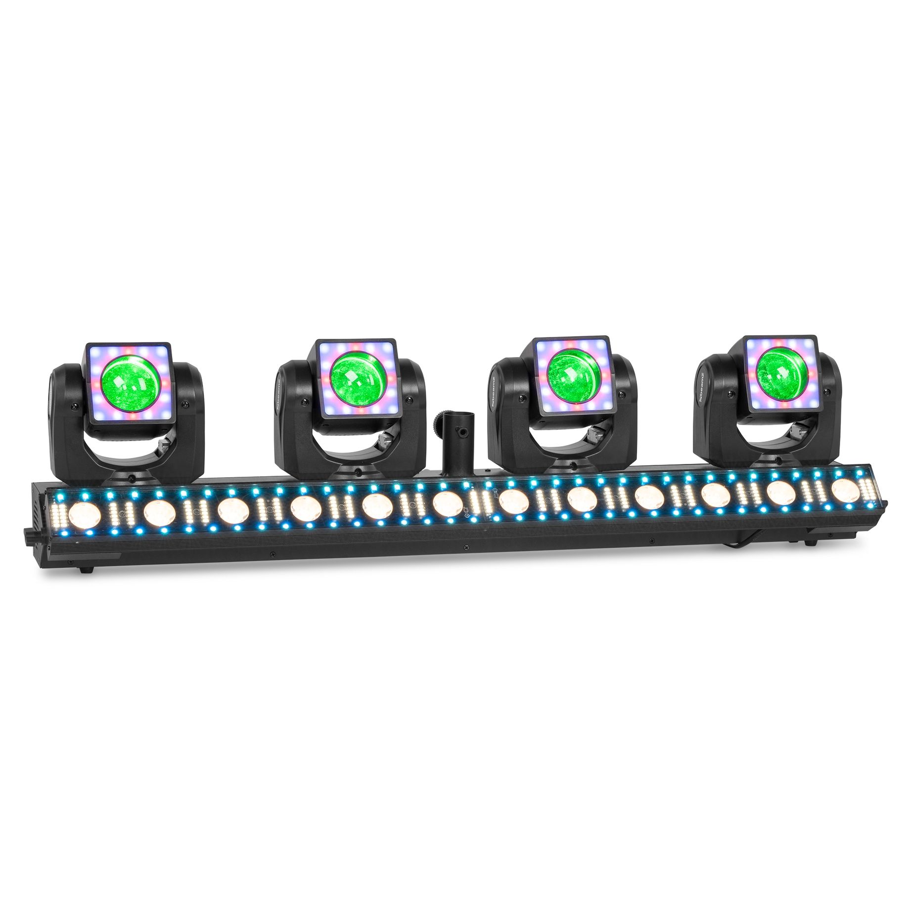ShowBar GO Edge with 4 Moving Heads and LED/Strobe Bar
