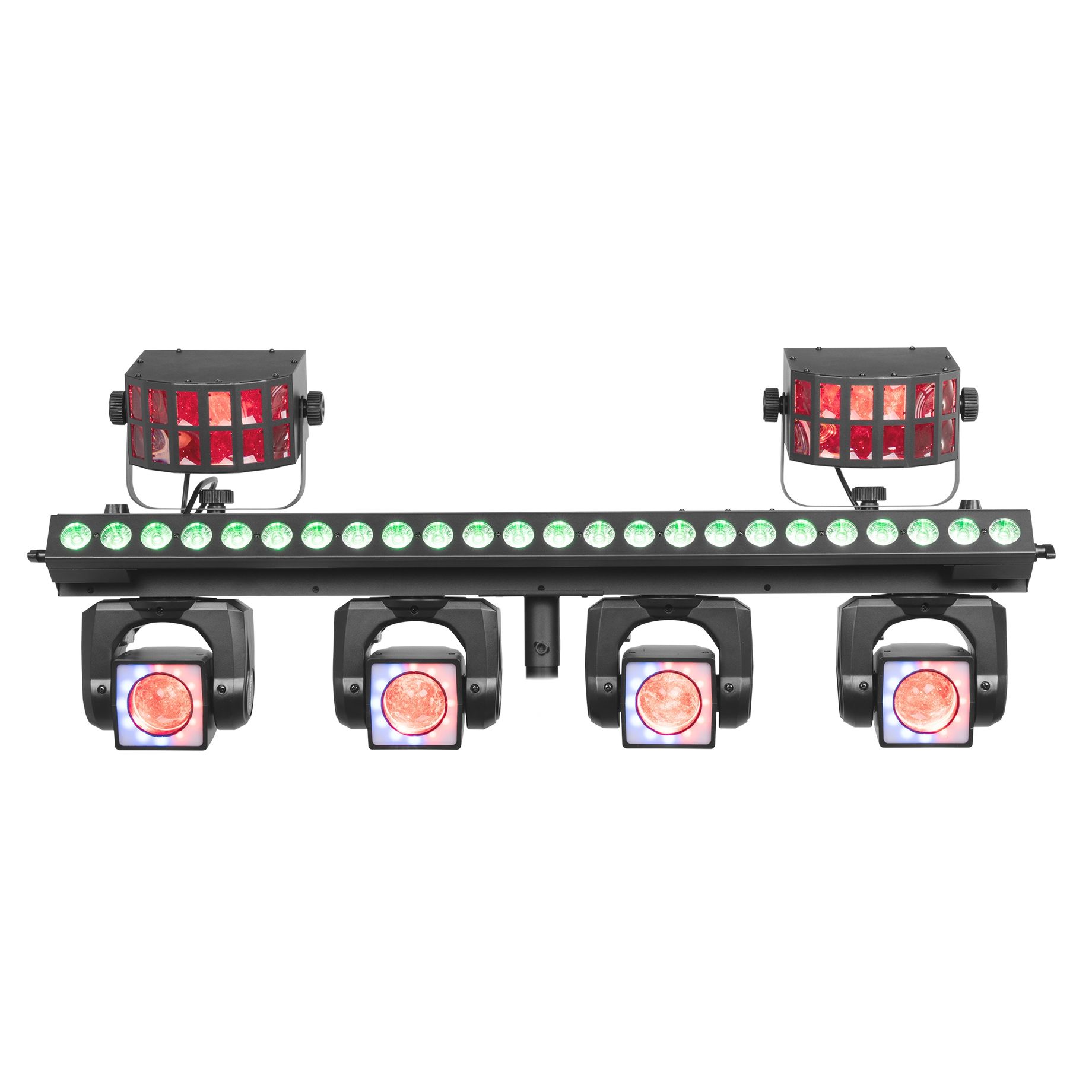 ShowBar GO Ultra with 4 Moving Heads, LED Bar and 2 Derby Effects