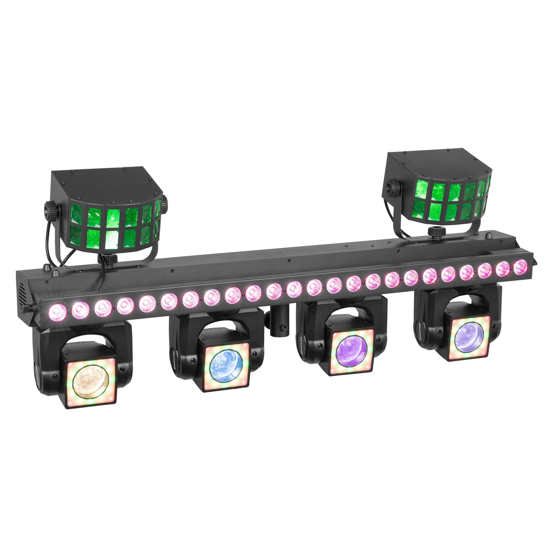 ShowBar GO Ultra with 4 Moving Heads, LED Bar and 2 Derby Effects