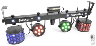 SHOWBAR with PAR, Butterfly, Laser and Strobe effects