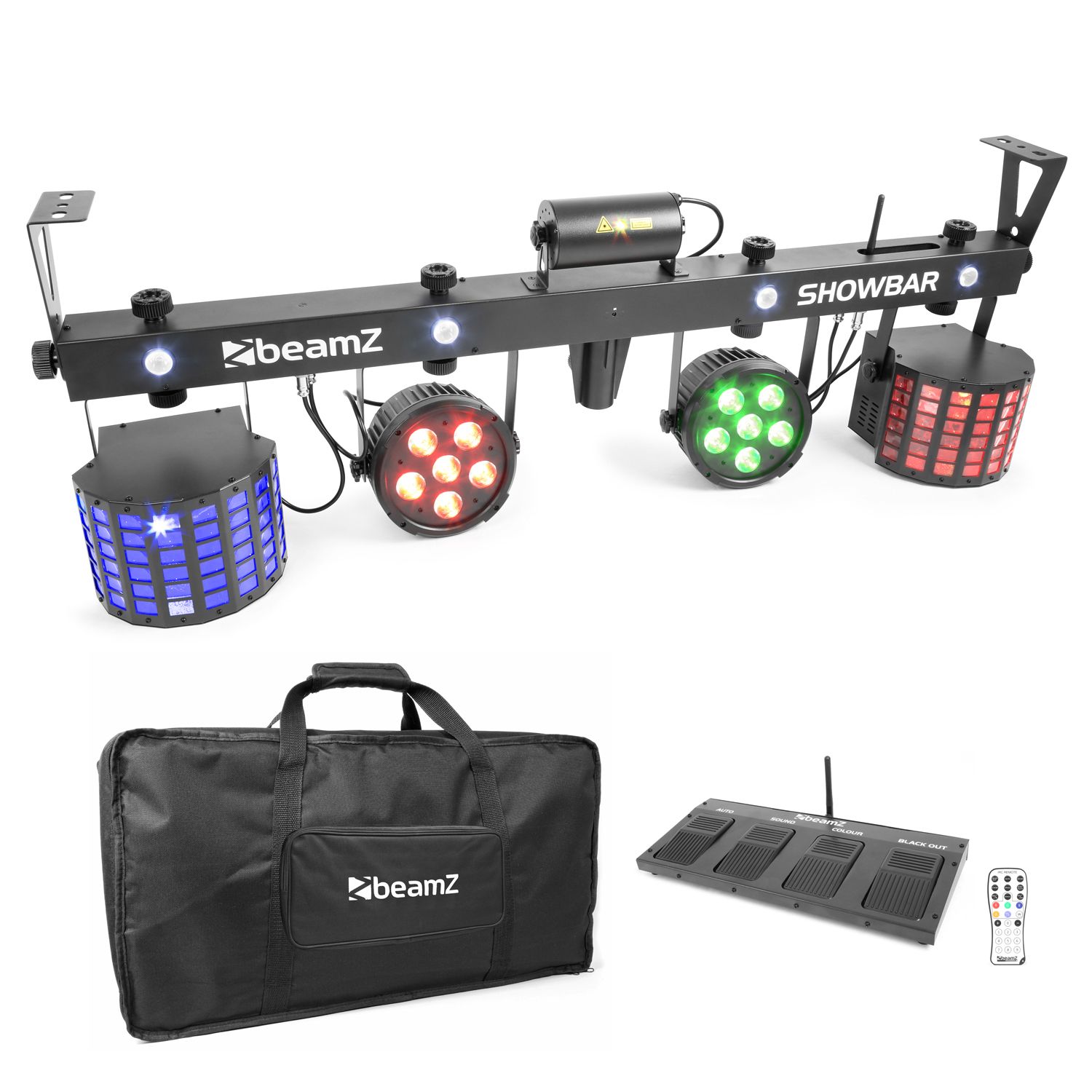 SHOWBAR with PAR, Butterfly, Laser and Strobe effects