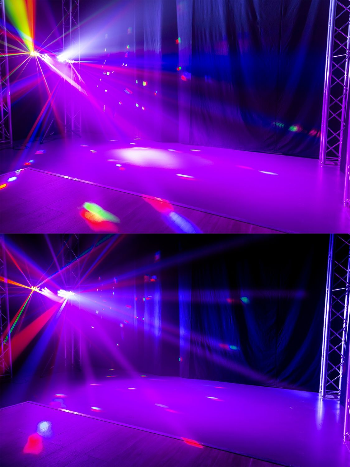 SB02 SHOWBAR on Battery with Derby and PAR effects