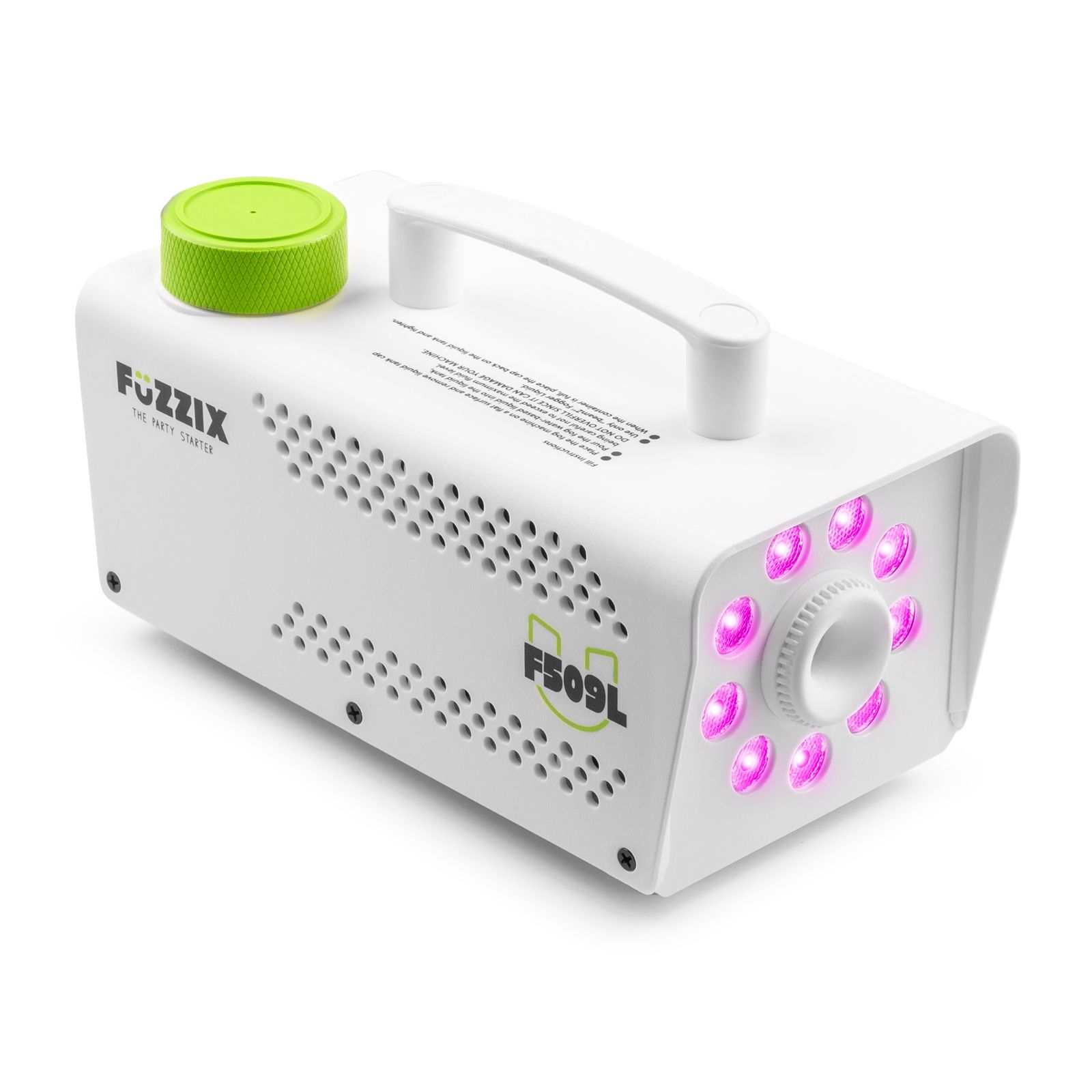 F509LW Party Smoke Machine 9 LEDs RGB White Edition