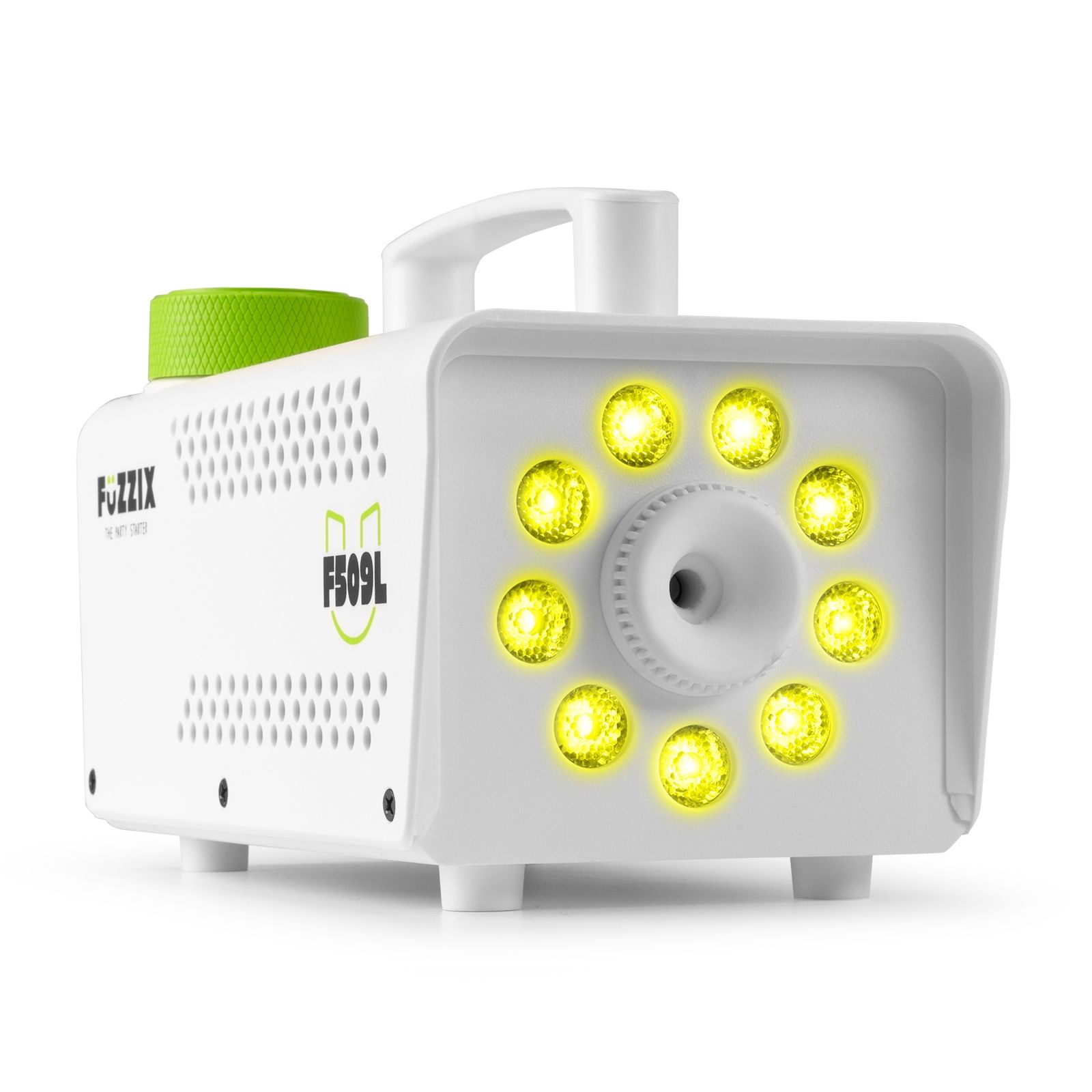 F509LW Party Smoke Machine 9 LEDs RGB White Edition