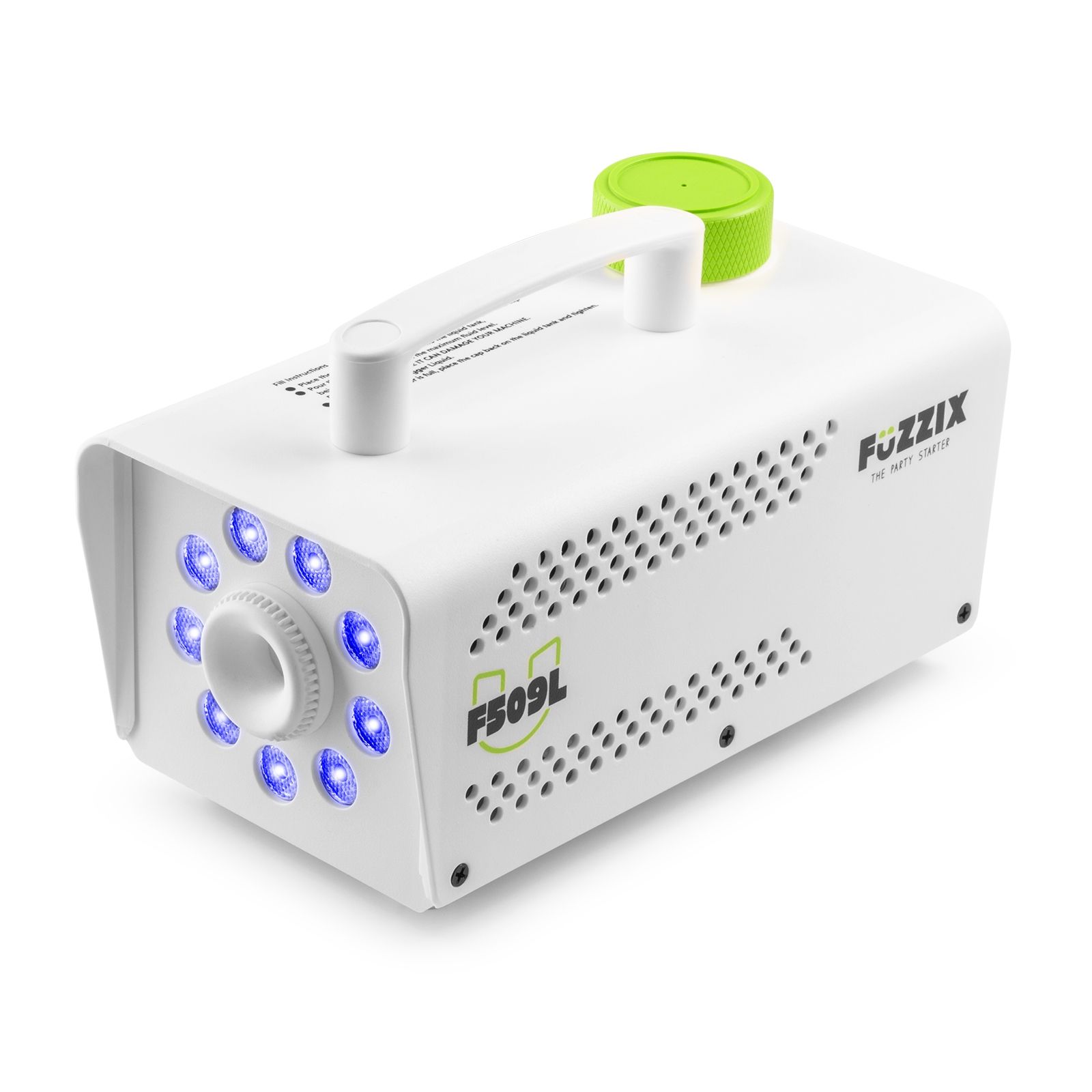F509LW Party Smoke Machine 9 LEDs RGB White Edition