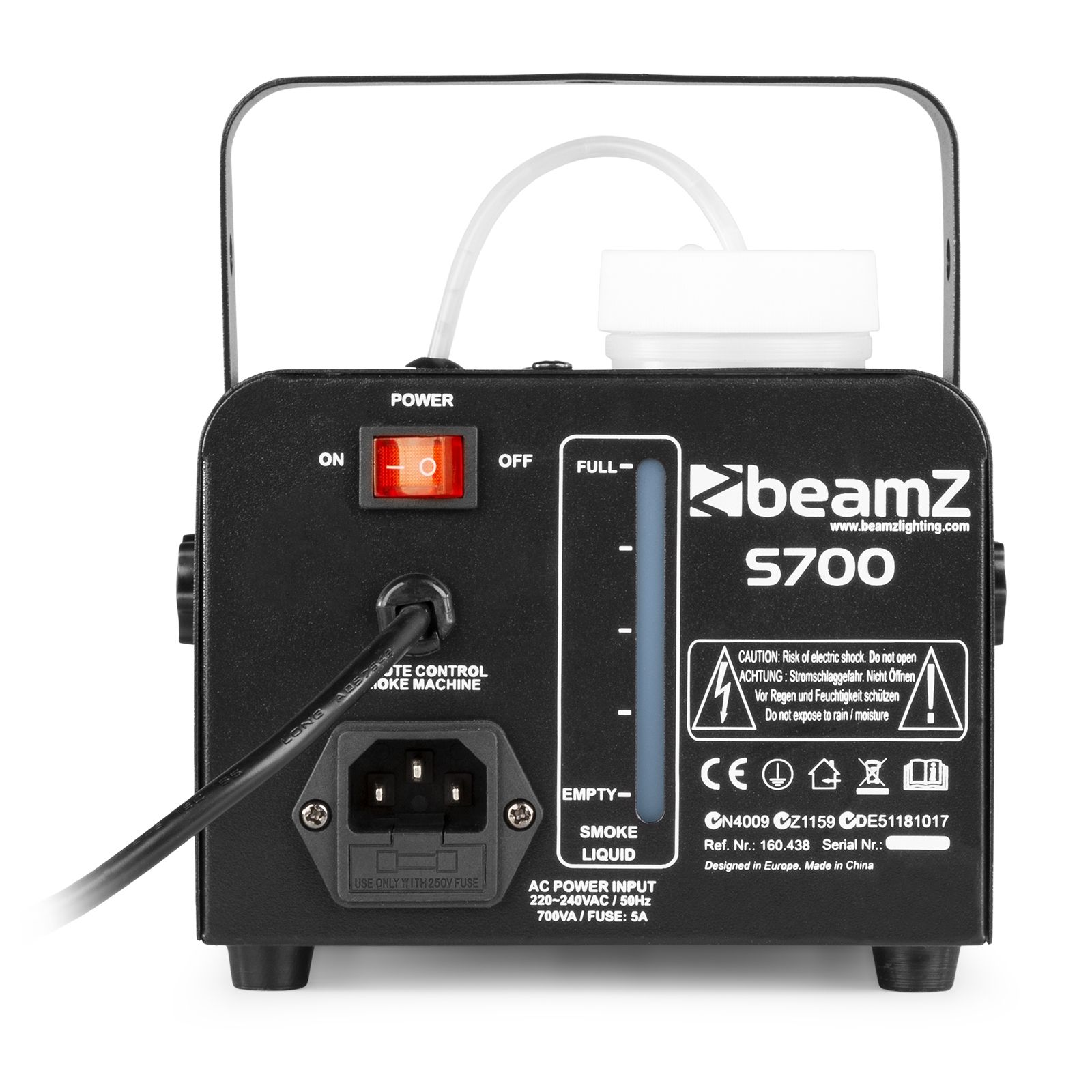 S700 Smoke Machine including fluid