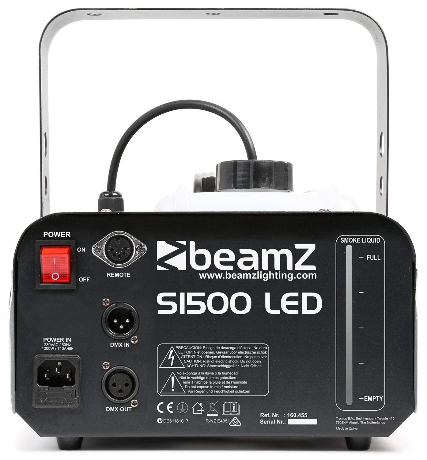 S1500LED Smoke Machine 9x 3W RGB DMX