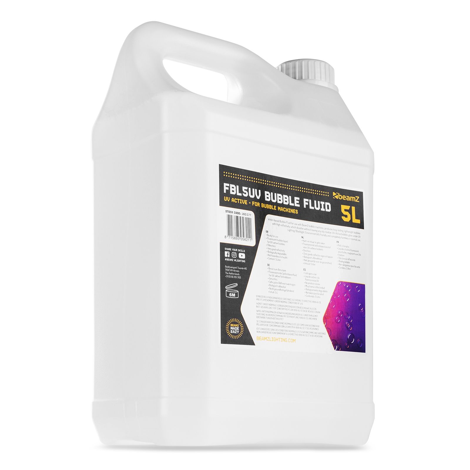 FBL5UV Bubble Fluid 5L UV-Active