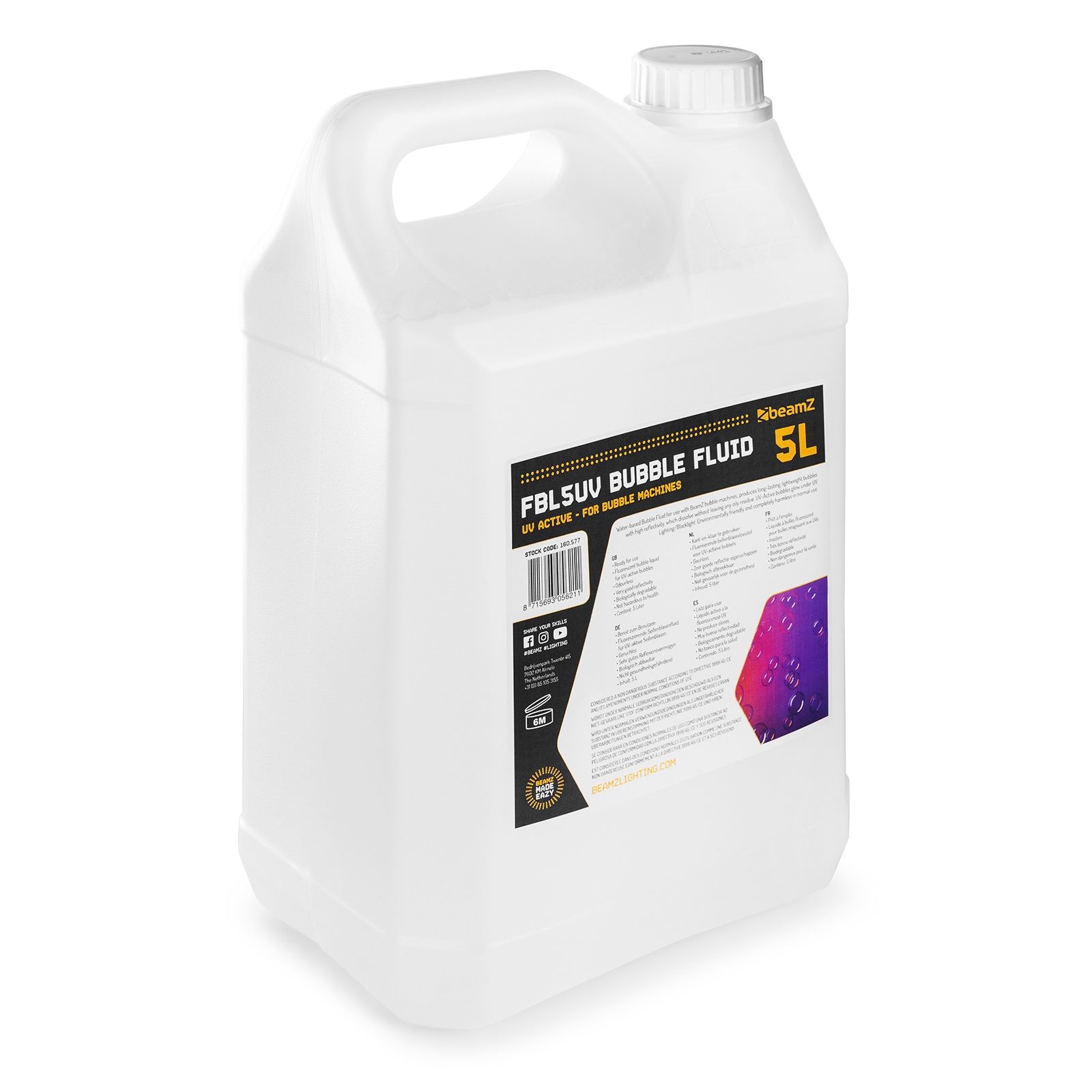 FBL5UV Bubble Fluid 5L UV-Active