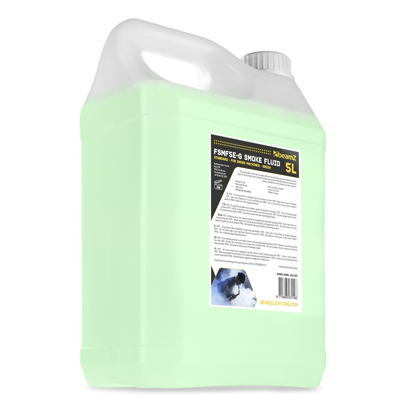 FSMF5E-G Smoke Fluid 5L Standard Green