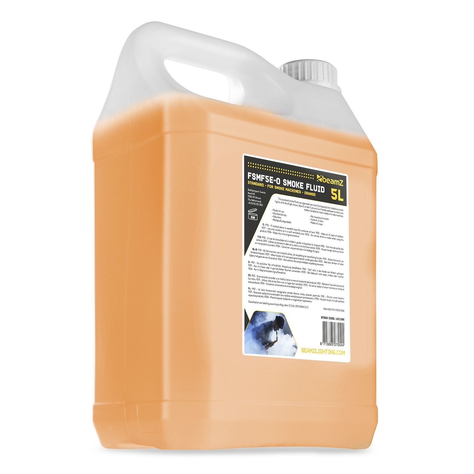 FSMF5E-O Smoke Fluid 5L Standard Orange