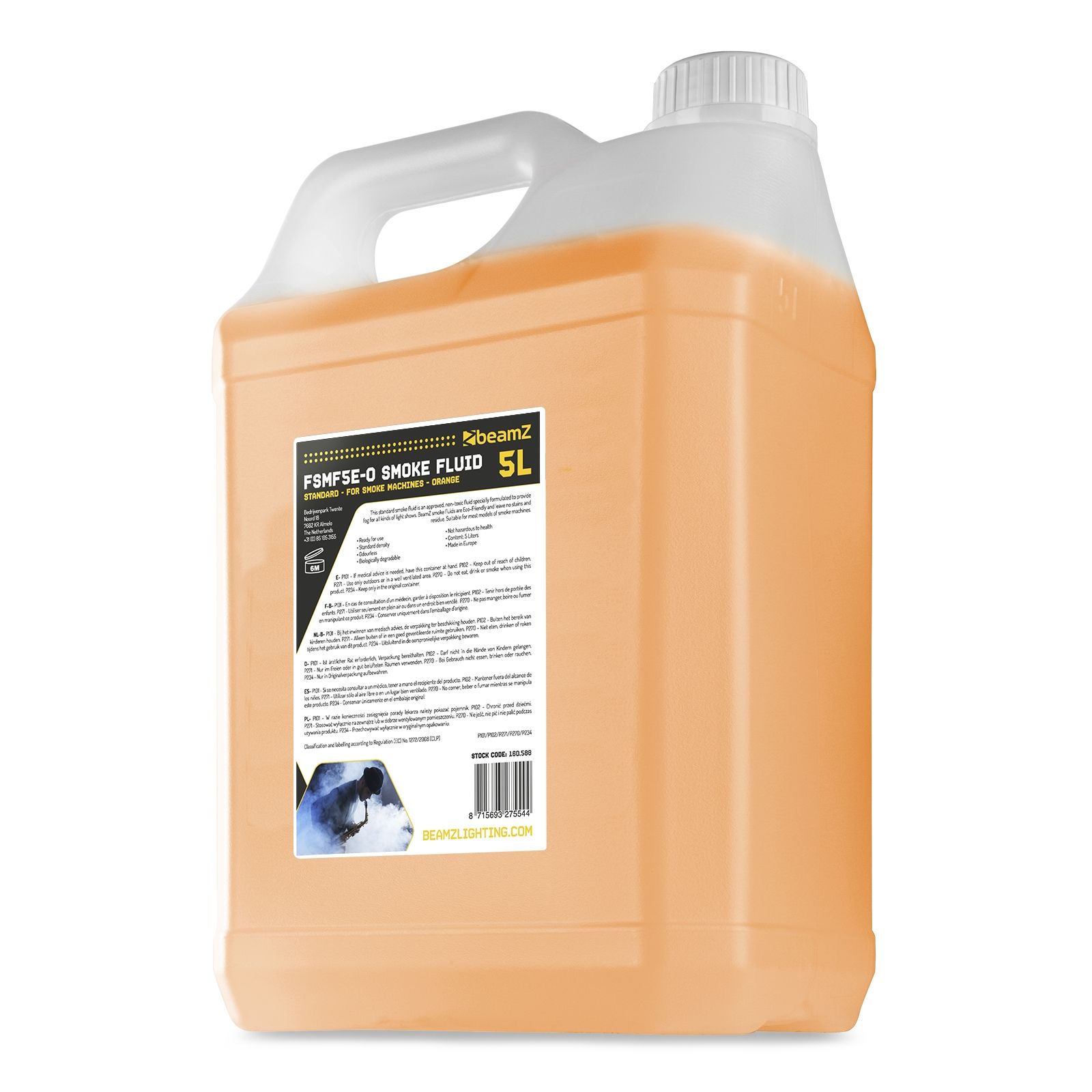 FSMF5E-O Smoke Fluid 5L Standard Orange
