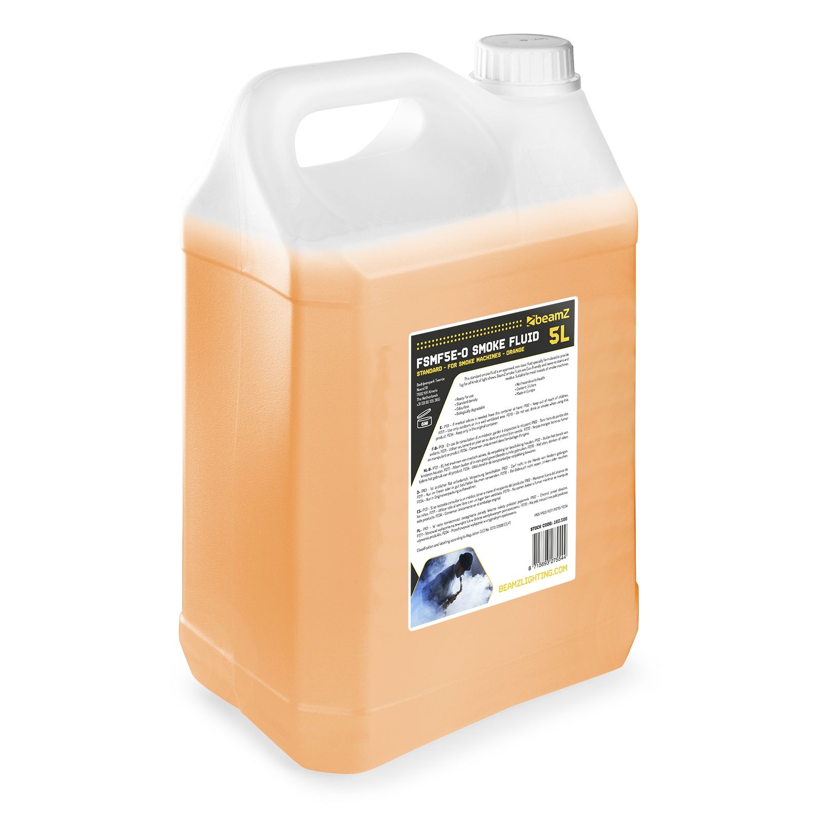 FSMF5E-O Smoke Fluid 5L Standard Orange
