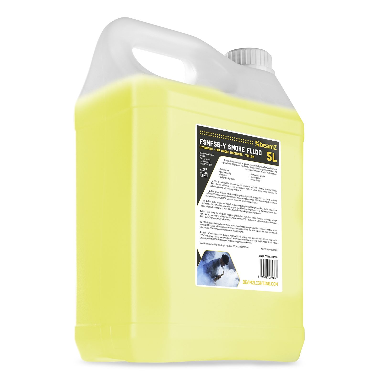 FSMF5E-Y Smoke Fluid 5L Standard Yellow