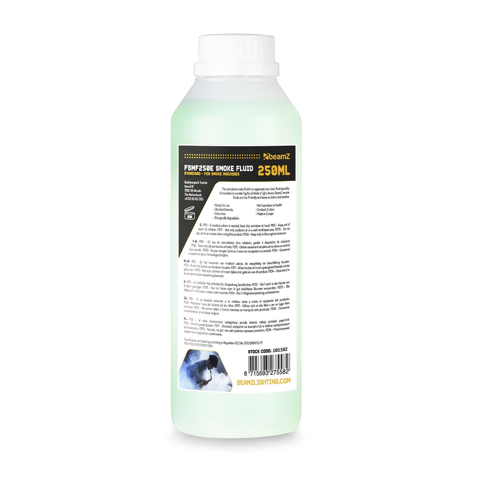 FSMF250E Smoke Fluid 250ml Standard Green