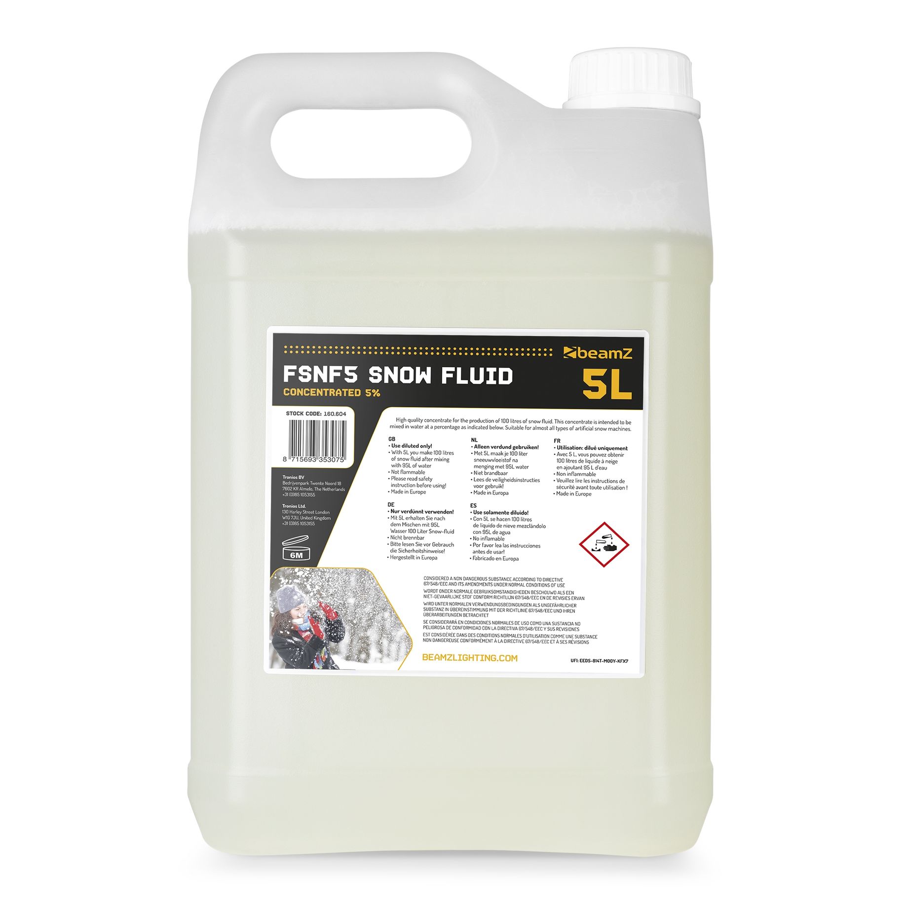 FSNF5 Snow Fluid 5L Concentrate 5%