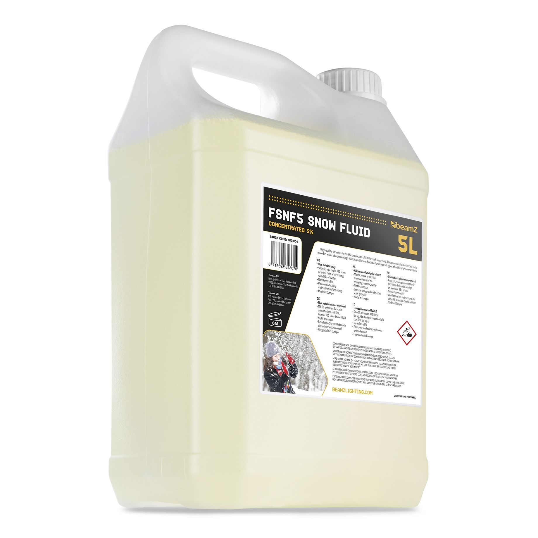 FSNF5 Snow Fluid 5L Concentrate 5%