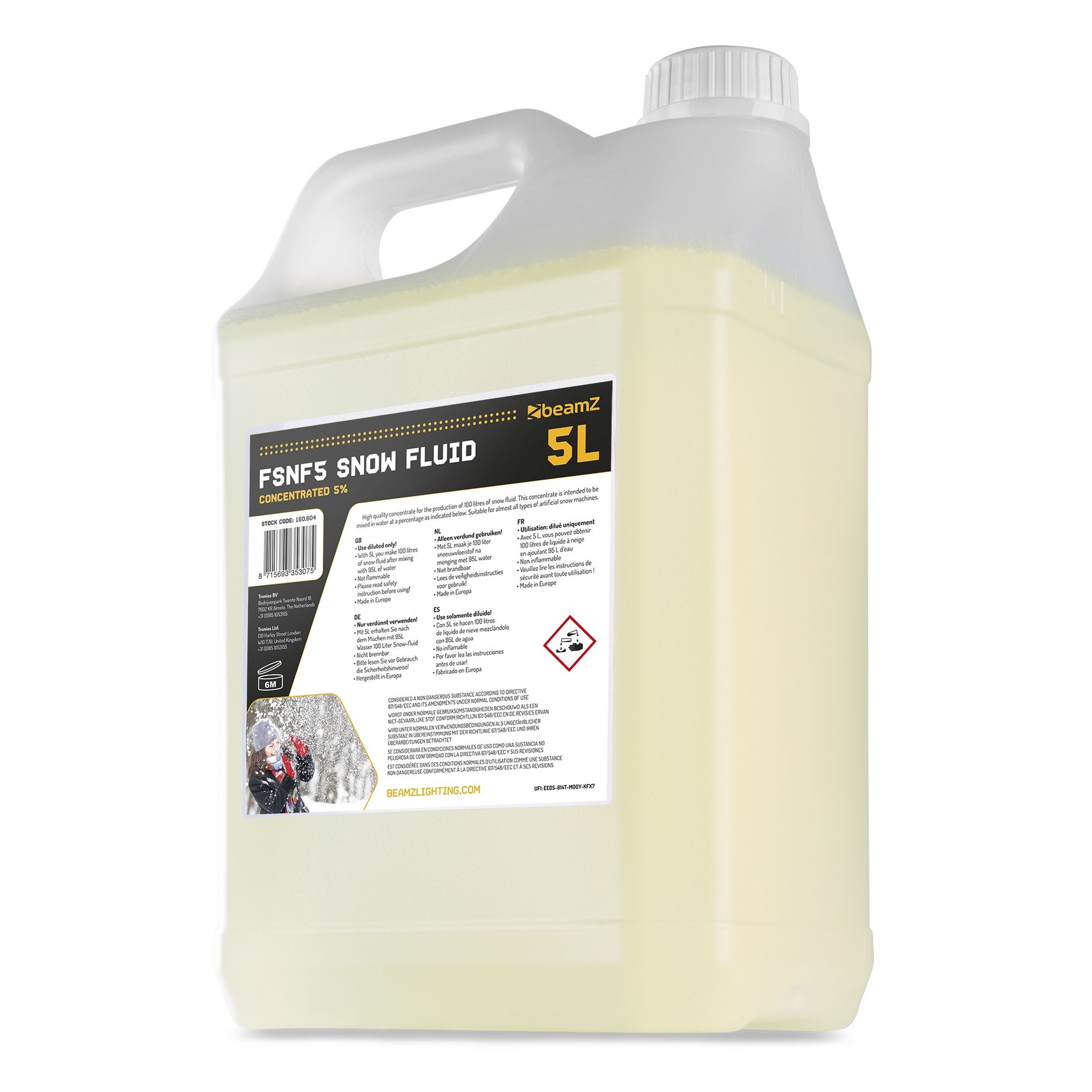 FSNF5 Snow Fluid 5L Concentrate 5%