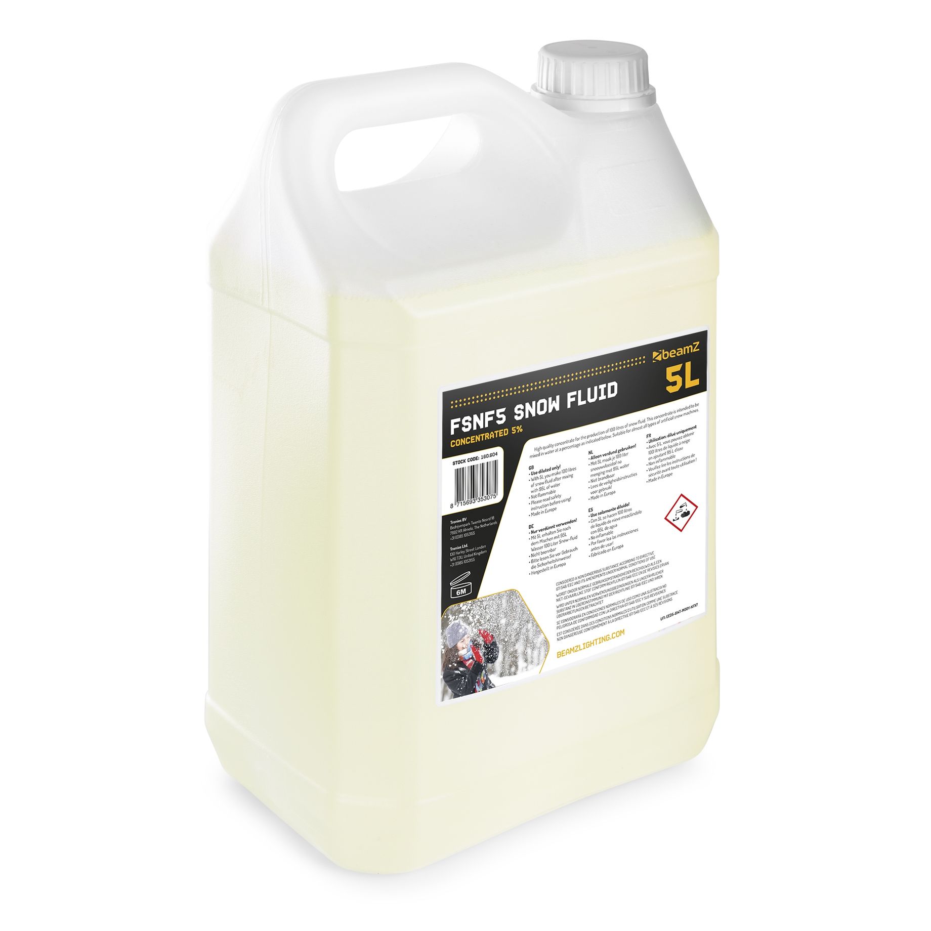 FSNF5 Snow Fluid 5L Concentrate 5%