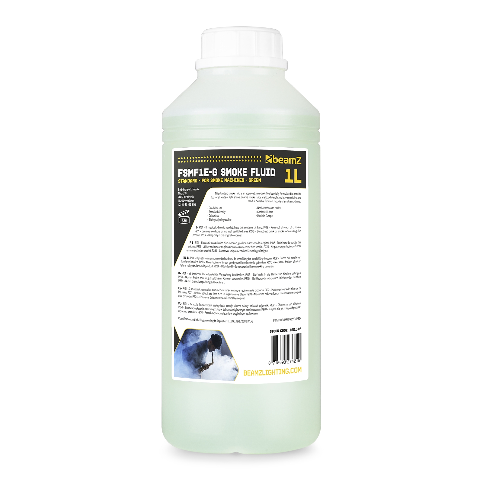 FSMF1E-G Smoke Fluid 1L Standard Green