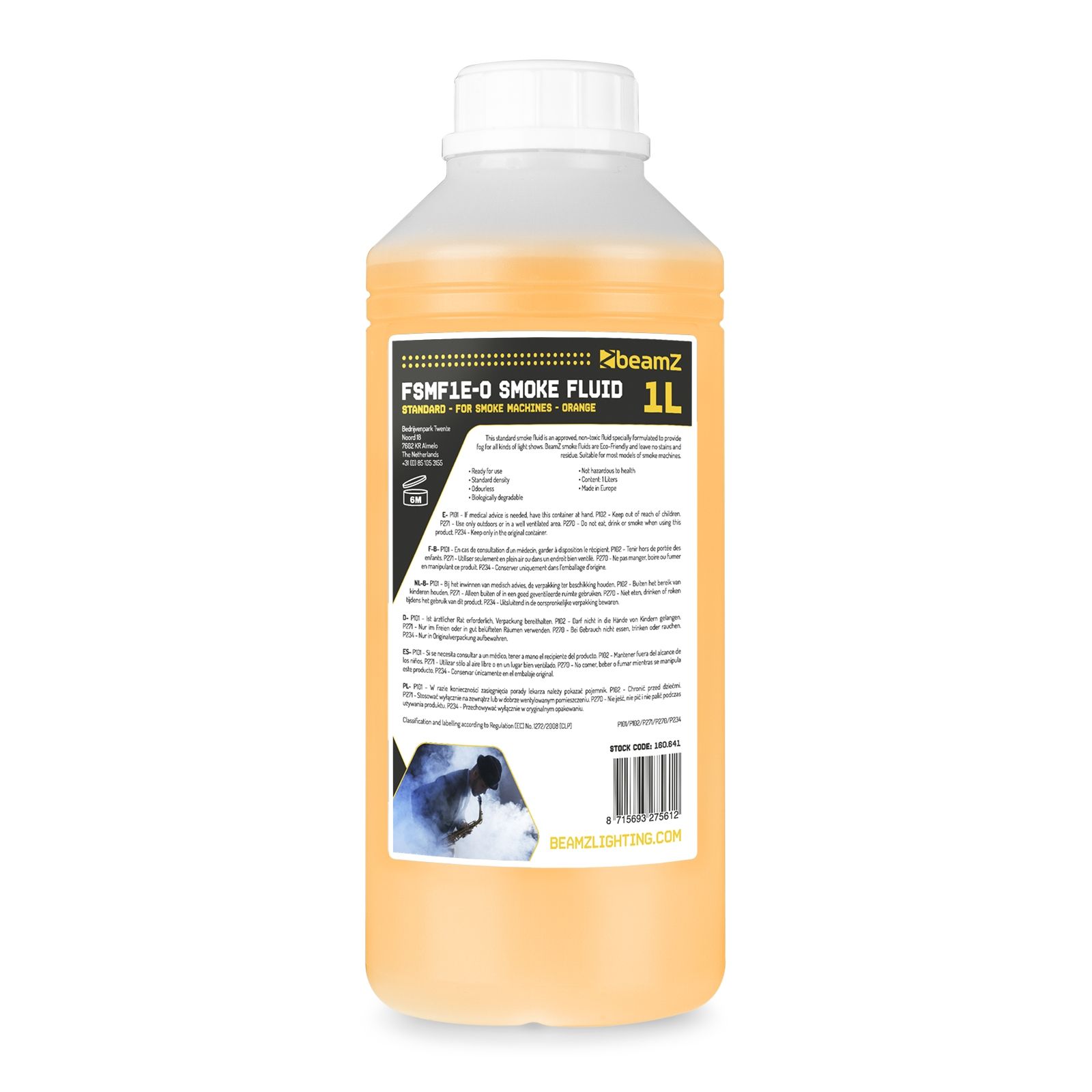 FSMF1E-O Smoke Fluid 1L Standard Orange
