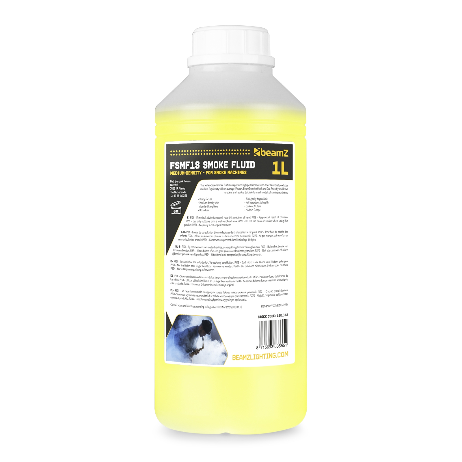 FSMF1S Smoke Fluid 1L Medium-Density