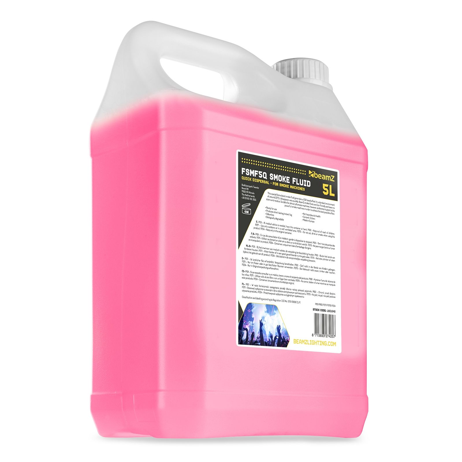 FSMF5Q Smoke Fluid 5L Quick Dispersal CO2 Effect
