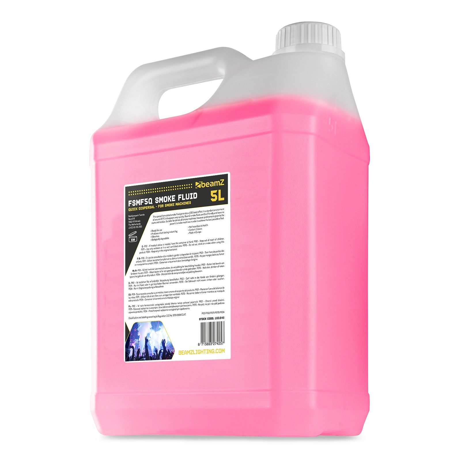 FSMF5Q Smoke Fluid 5L Quick Dispersal CO2 Effect