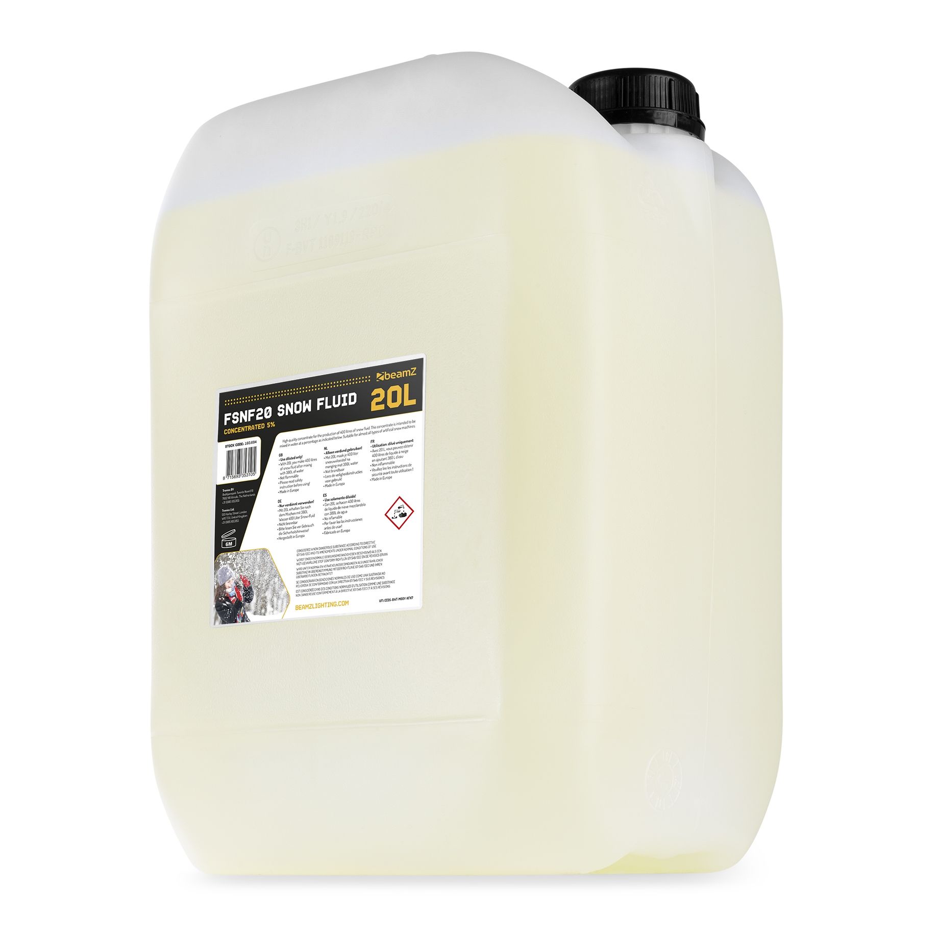 FSNF20 Snow Fluid 20L Concentrate 5%