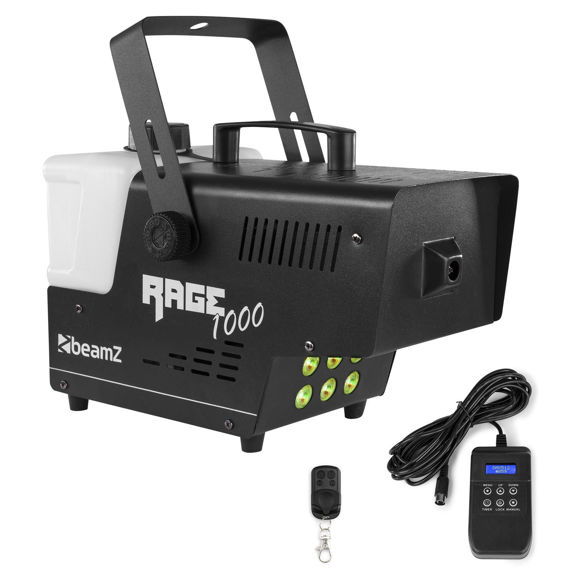 Rage 1000LED Smoke Machine with Timer Control