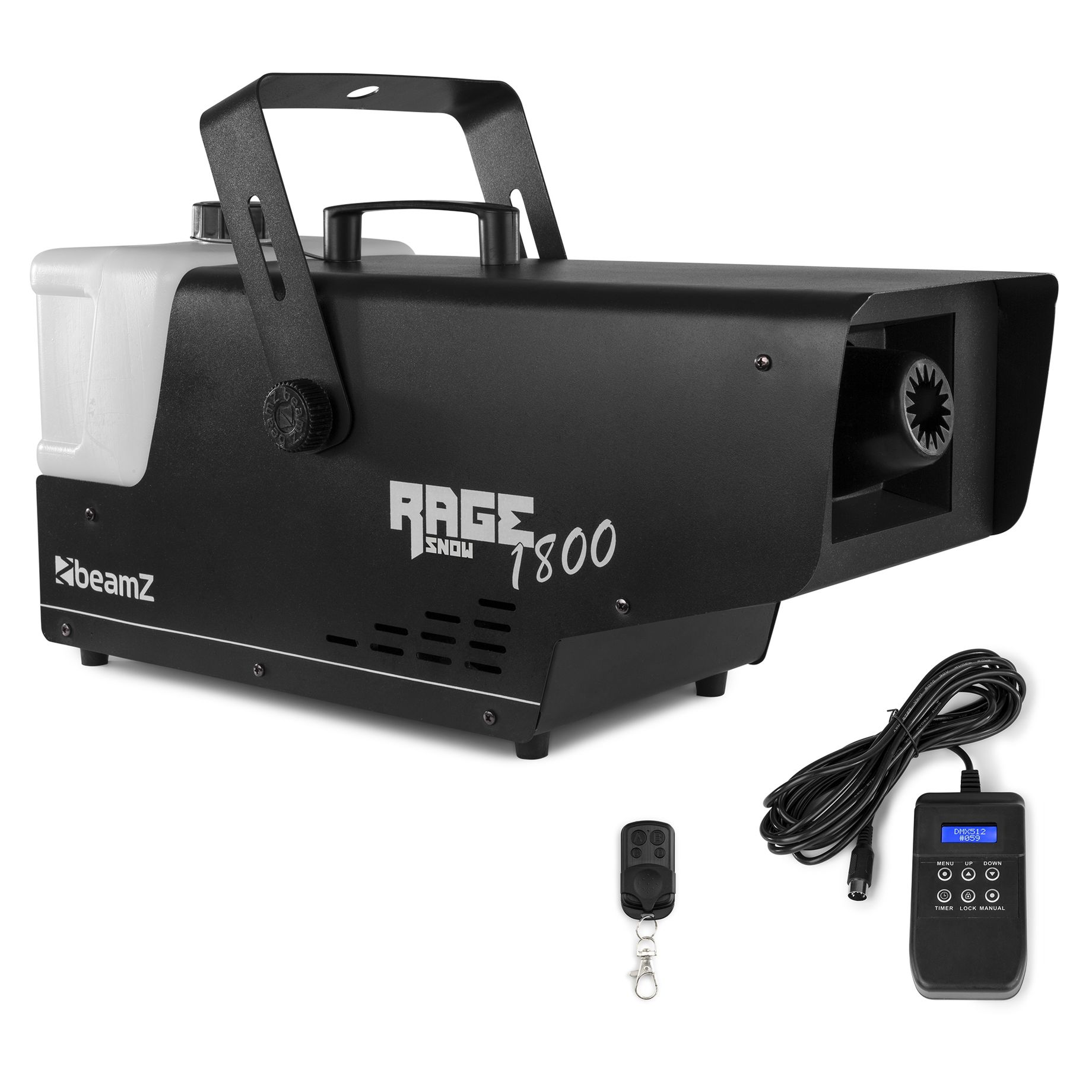 Rage 1800 Snow Machine with Wireless and Timer Controller