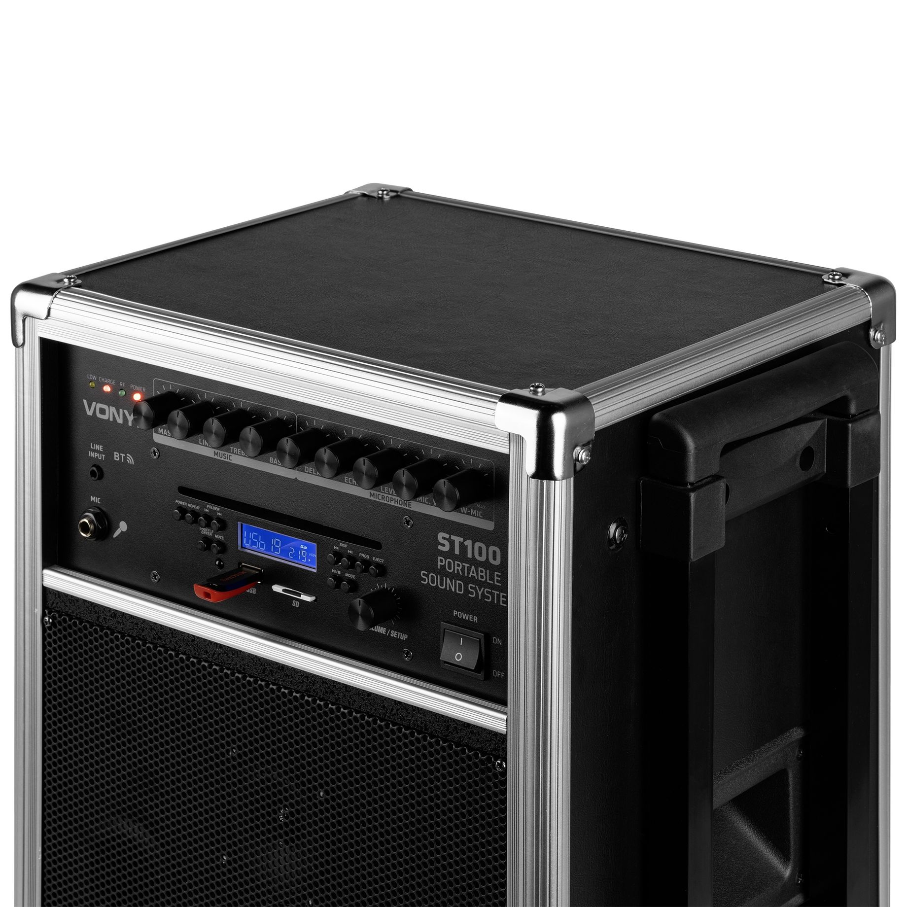 ST100 MK2 Portable Sound System 8" BT/CD/MP3/UHF
