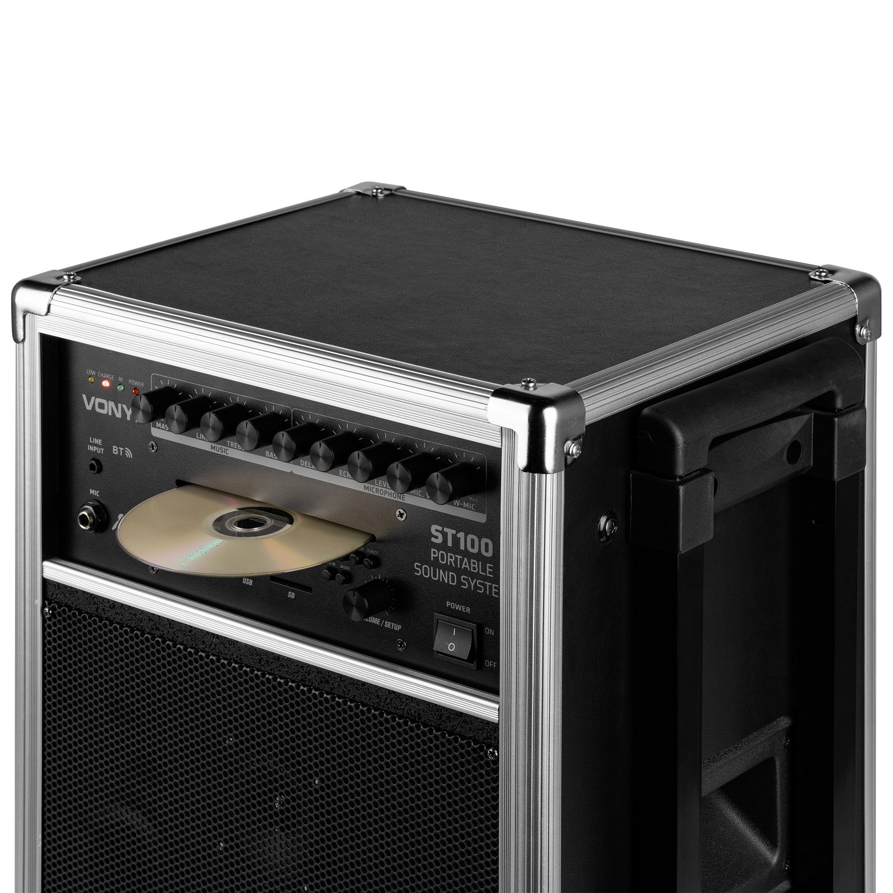 ST100 MK2 Portable Sound System 8" BT/CD/MP3/UHF