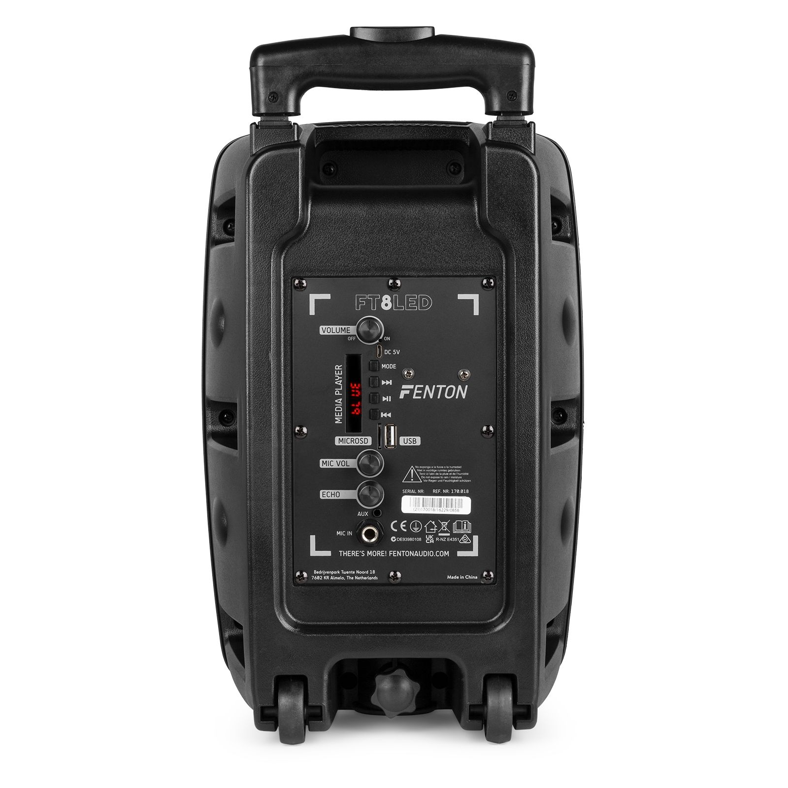 FT8LED-MK2 Portable Sound System 8"