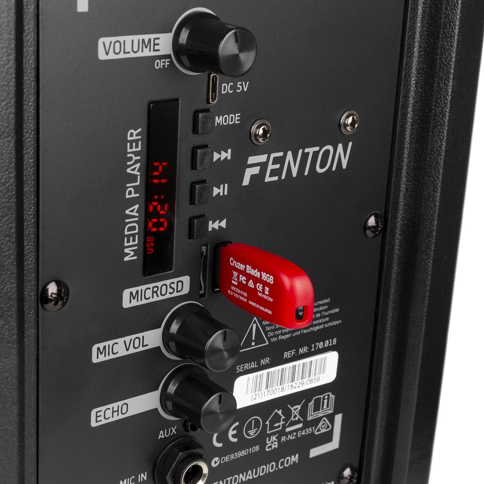 FT8LED-MK2 Portable Sound System 8"
