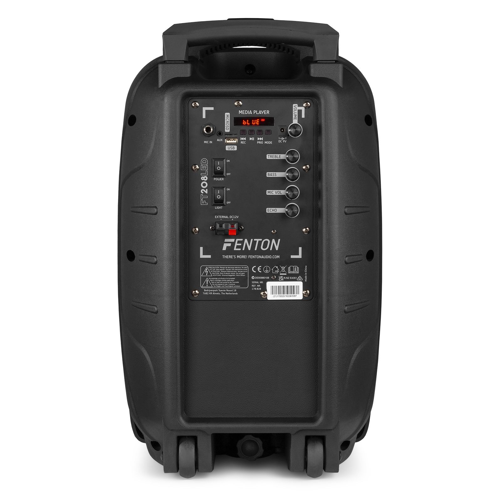 FT208LED Portable Sound System 2x 8"