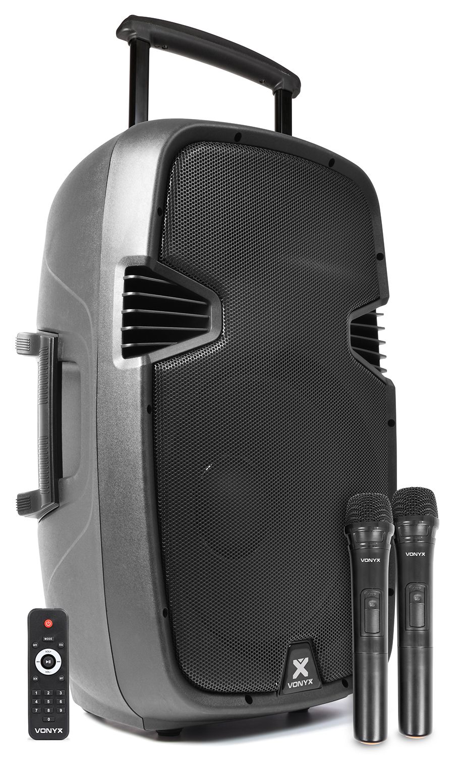 SPJ-PA915 Portable Sound System ABS 15" 2 UHF/USB/MP3