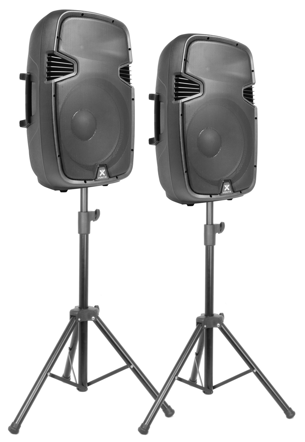PSS302 Portable Sound Set 10" SD/USB/MP3/BT with Stands