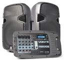 PSS302 Portable Sound Set 10" SD/USB/MP3/BT with Stands
