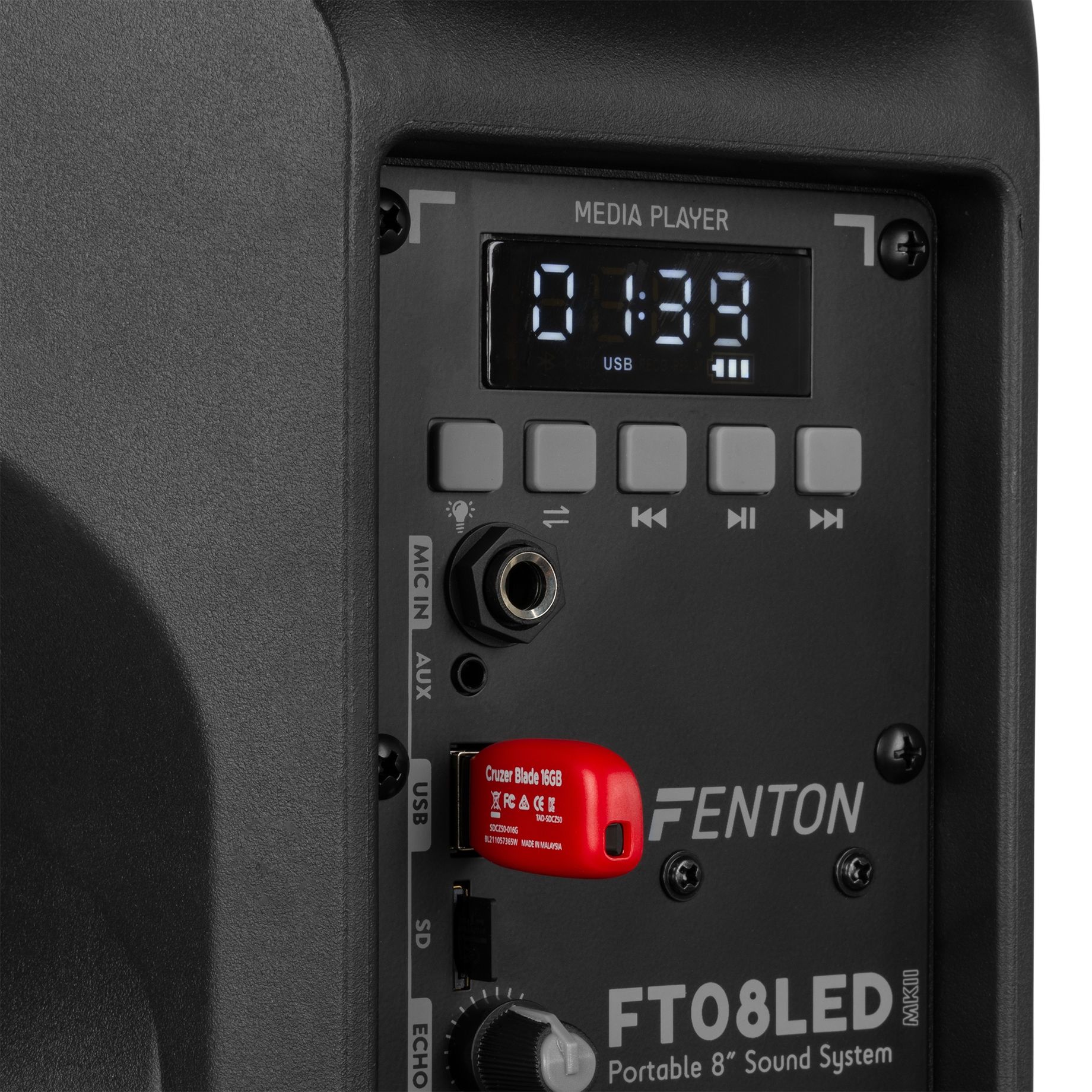 FT08LED MK2 Portable Sound System 8" 300W