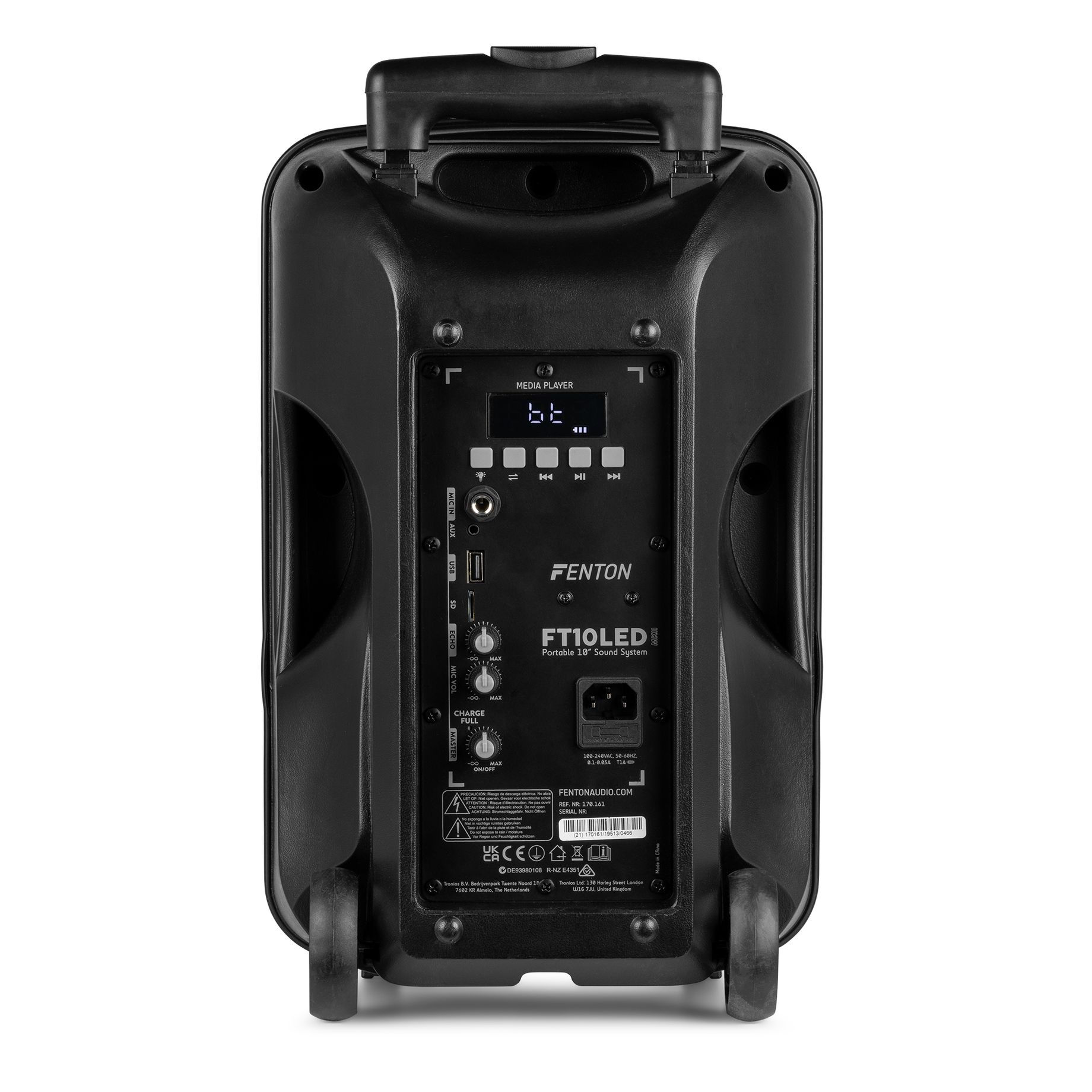 FT10LED MK2 Portable Sound System 10" 450W